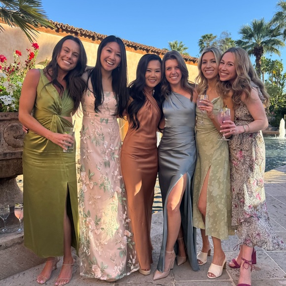 Show Me Your Mumu Jasmine Halter Dress in color Copper. - Picture 5 of 7